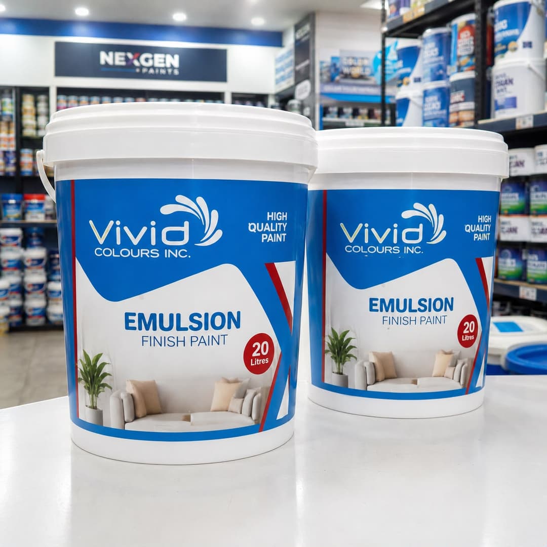 Emulsion paint construction material